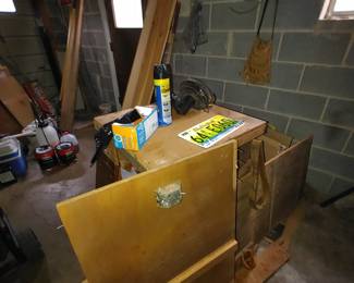 Lumber pieces & tool belt