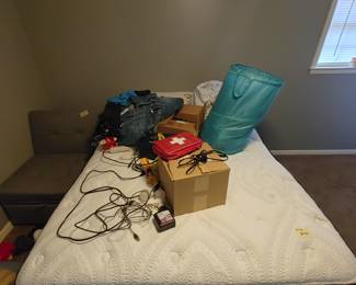 Super nice adjustable bed with lights underneath comes with remote