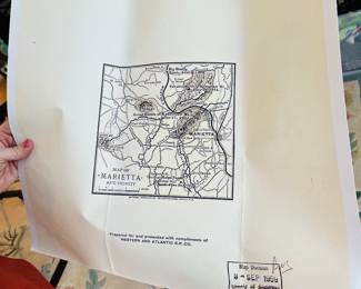 Vintage map of Marietta