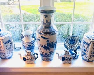 Stunning collection of blue and white