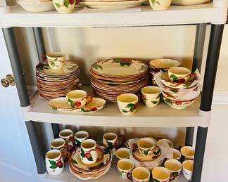 Large collection of Apple Franciscan ware