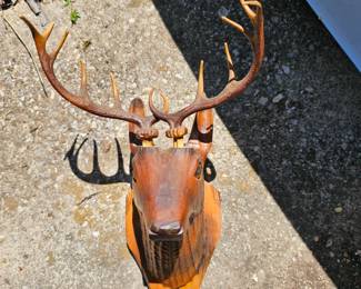 Small carved deer head