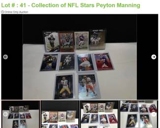 Lot # : 41 - Collection of NFL Stars Peyton Manning
All in Sleeves - Peyton Manning, Donovan McNabb, Brett Favre, and more.