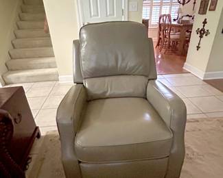 Leather Swivel Recliner
