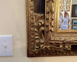 Italian Black Gold framed Beveled Mirror
