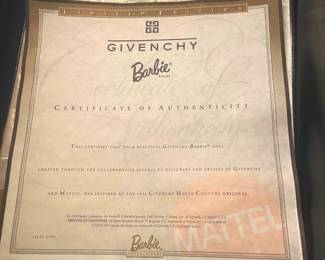 Givenchy Barbie with Original Box and Certificate