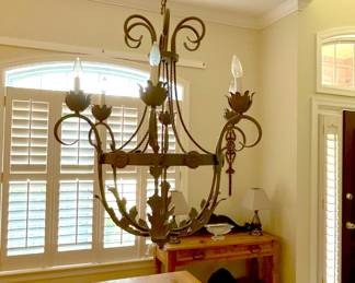 Large Iron Chandelier