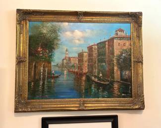 Venetian Canal Oil Painting