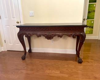 Chippendale Mahogany Console Buffet Table