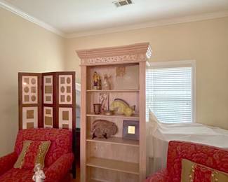 White Washed Pine Bookcase