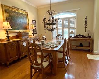Pine Dining Table Chairs