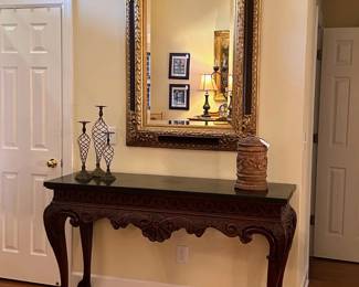 Mahogany Chippendale Console/ Buffet Table