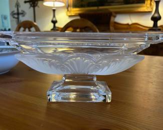 Art Deco Glass Footed Compote