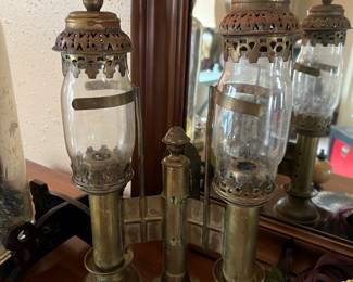 Antique Hanging oil lamp