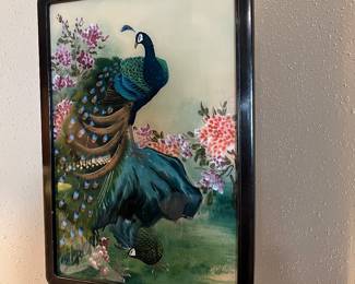 Antique Peacock Print