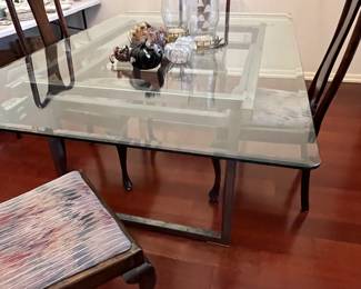 Industrial steel & Glass  table