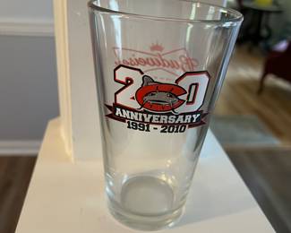 Mudcats anniversary glass