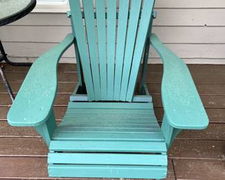 Pair of Adirondack chairs