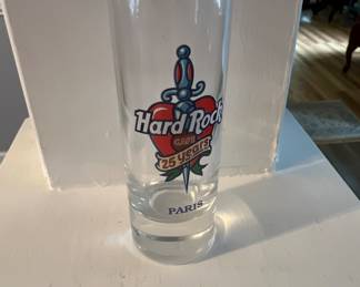 Hard rock 25 year glass from Paris