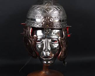 Roman Gladiator-Style Helmet w/ Mask