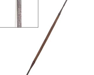 African Double headed Spear, 20th c.