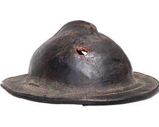 Boiled Leather "Cuir Bouilli" Hat, 19th c.