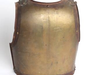 French Brass Cuirass Backplate Armory of Chatellerault