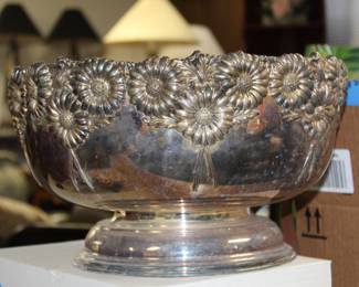 One of a few silver punch bowls