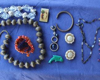 Assorted costume jewelry