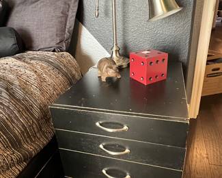 Custom built nightstand with four working drawers