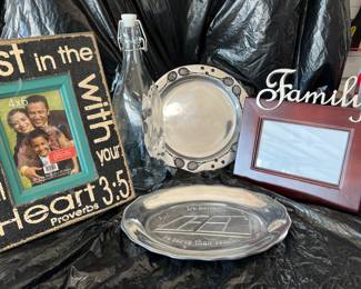 Tennis pewter plates