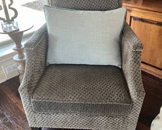 Beautiful, gray velvet chair from UTTERMOST