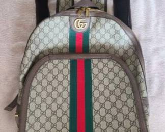 Authentic Gucci, OPHIDIA supreme backpack, and size medium