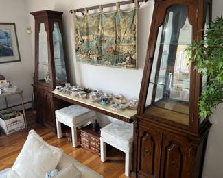 Funky and Cool!  (white stools are sold)
