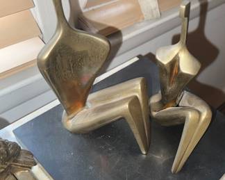 Midmodern Brass sculptures