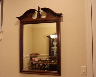 Cherry Arched Top Mirror