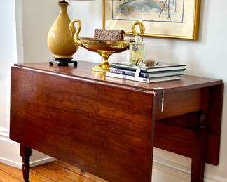 Pair of drop leaf tables! Perfect behind a sofa! 
