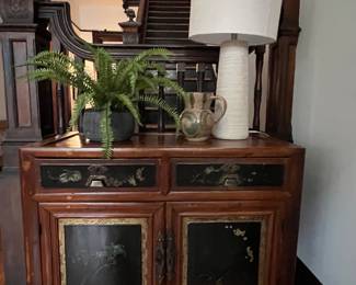 Asian Inspired Painted chest ...loads of storage in this beautiful piece