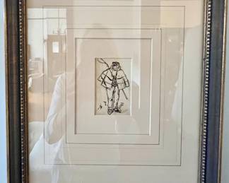 Series of 8 Richard Barabandy etchings