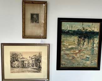 Original art throughout the home