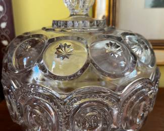 Moon & Star Glass Covered Dish