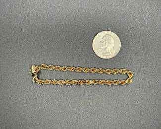 J14 - $275. 7" 14 kt gold bracelet. 