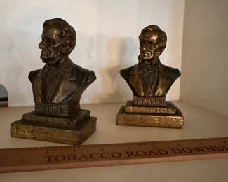 C40 - $25 PAIR. Richard Wagner Bronze Bookends. 