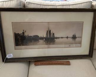 C90 - $75. Charles Mielatz Signed Print. Measures 17" x 31.5". 