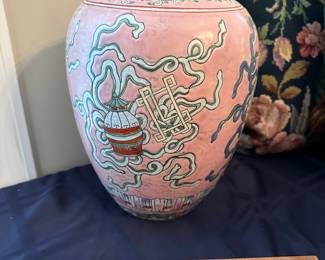 C80 - $40 - Decorative Temple Jar. 