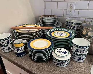 C67 - $450. 59 Pieces of Mikasa Firenze China. Service for 10 -1 salad plate. 