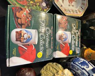 C149 - $10 each Norman Rockwell Christmas Mugs