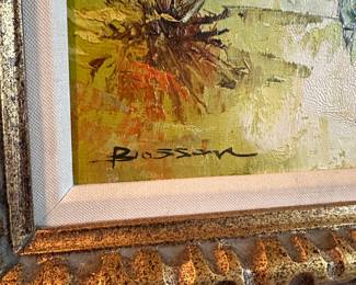 C49 - $100. Original Painting on Canvas. Signed "Blossom" Measures 24" x 28"
