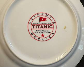 C17 - $20. White Star Line Authentic Replica Titanic Collection.  Single Plate. 
