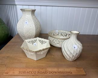 C75 - Left to Right. Lenox $12, $5, $8, $5. 